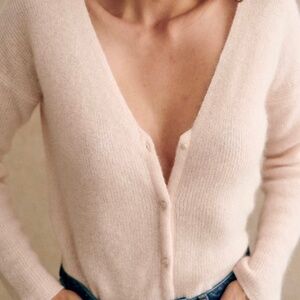 Sezane Barry Cardigan Rosy Beige - Size S